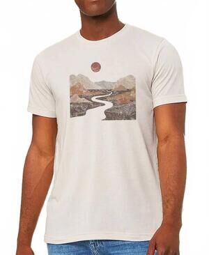 NEW BLACK LANTERN en route canyons t-shirt in white